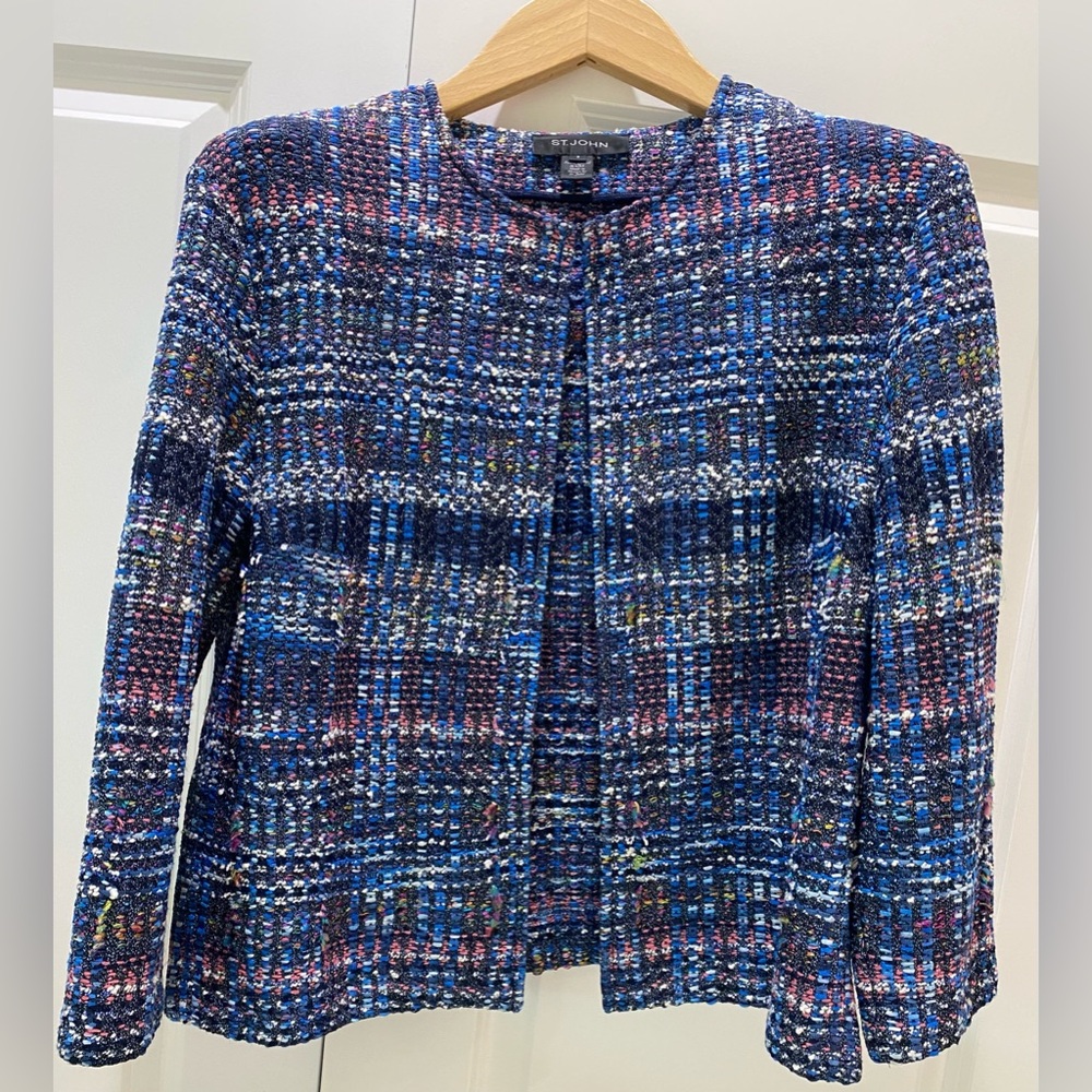 St John - tweed jacket - roomy 8US